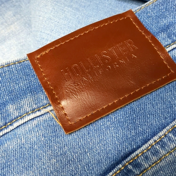 A8--HOLLISTER (DISTRESSED SLIM STRAIGHT) JEANS - Picture 6 of 6